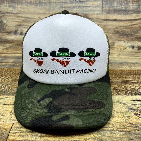 Skoal Bandit Racing Mens Trucker Hat Camouflage Snapback Harry Gant #33 Ball Cap - Picture 2 of 8
